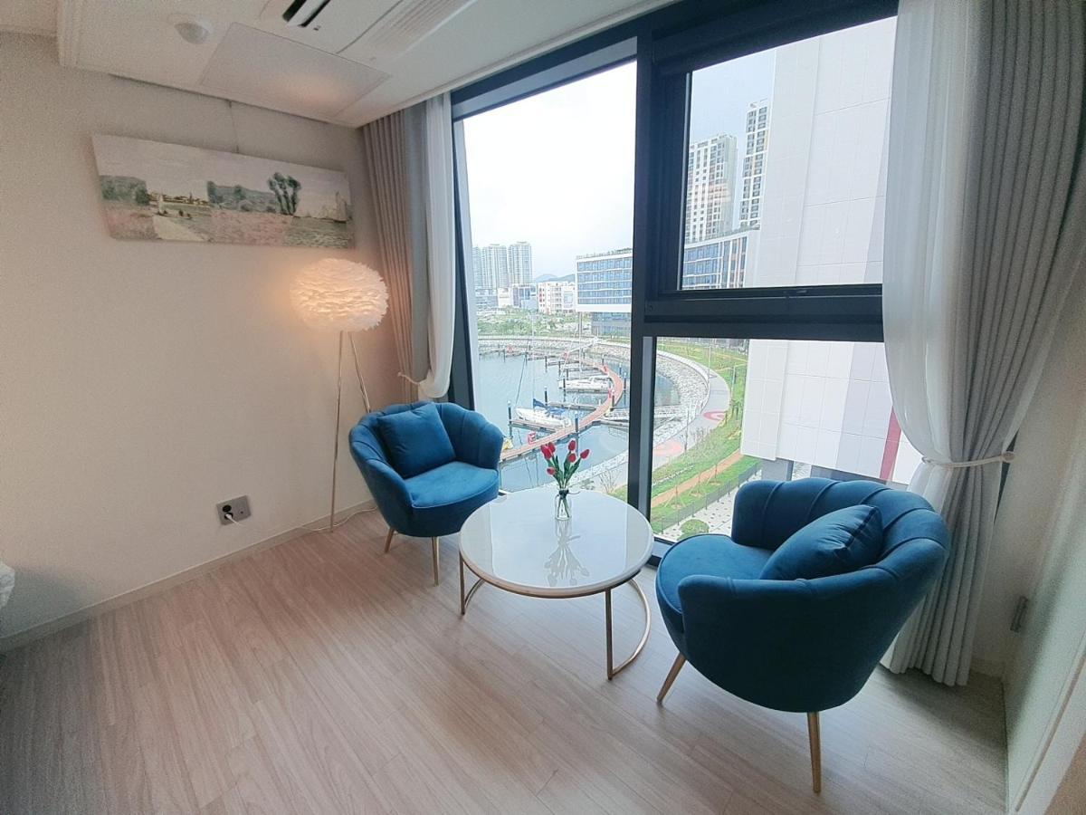 Lotte Castle Marina Apart otel Yeosu Dış mekan fotoğraf